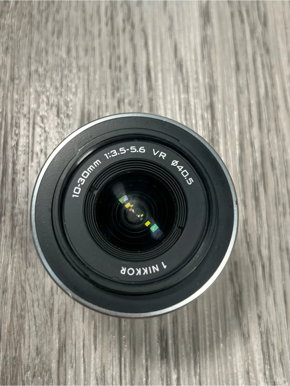 Nikon 1 J1 10.1 MP Digital Camera White Nikkor VR Lens 10-30 Bundle Broken Lens